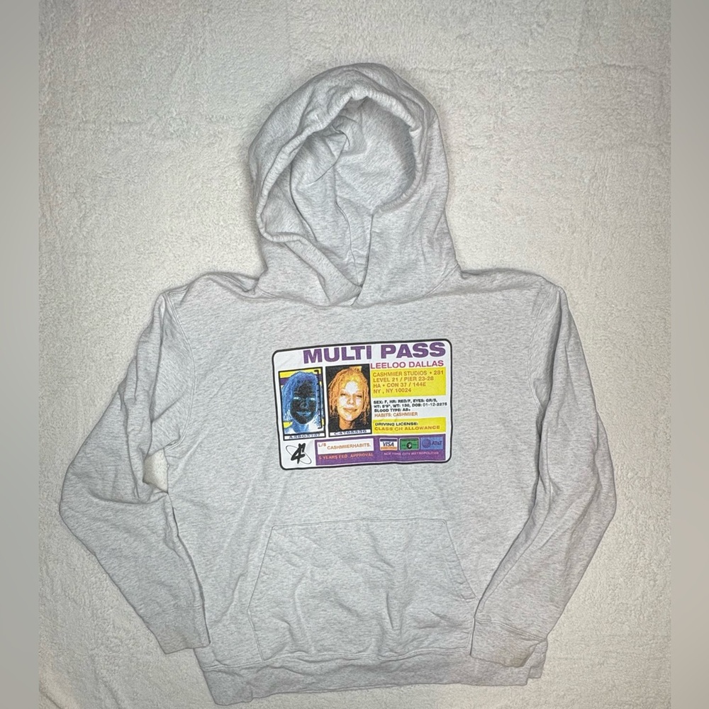 Cashmiier Habits Multipass Gray Graphic Hoodie